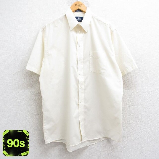 90s 半袖シャツ ベージュ XL | 古着