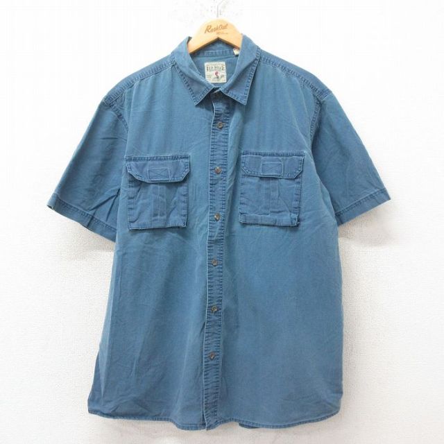 【50%OFF】レッドヘッド 半袖シャツ ネイビー XL | 古着