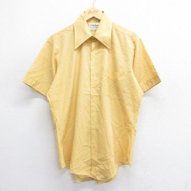 マルボロ 70s 半袖シャツ イエロー L | 古着