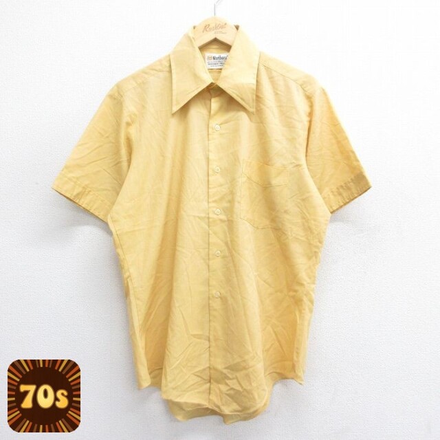 【50%OFF】マルボロ 70s 半袖シャツ イエロー L | 古着