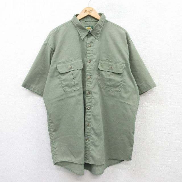 【50%OFF】カベラス 00s 半袖シャツ グリーン XL | 古着