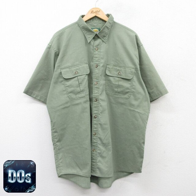 【50%OFF】カベラス 00s 半袖シャツ グリーン XL | 古着