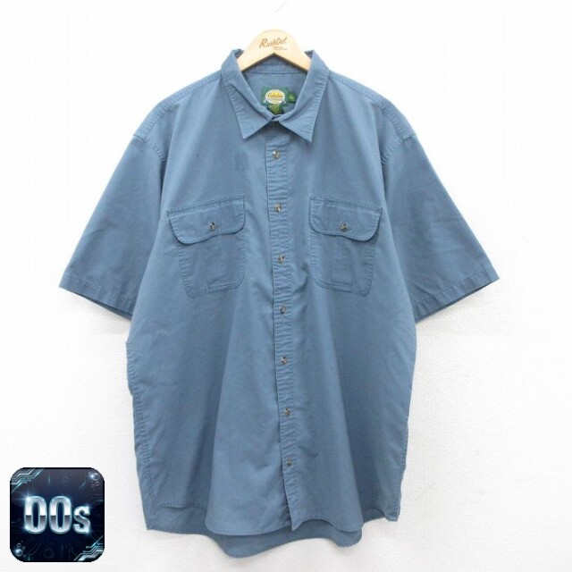 【50%OFF】カベラス 00s 半袖シャツ ネイビー XL | 古着