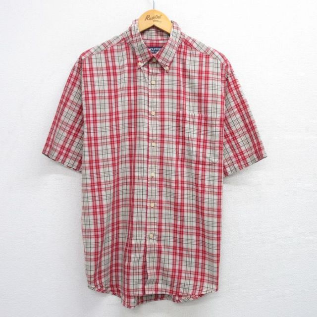 ピューリタン 00s 半袖シャツ レッドチェック XL | 古着