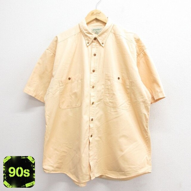 セントジョンズベイ 90s 半袖シャツ イエロー XL | 古着