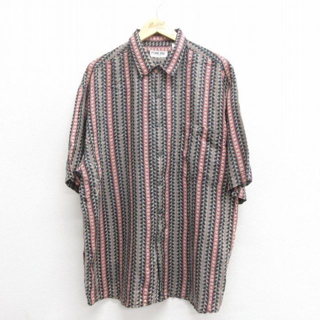 【50%OFF】半袖シャツ ブラック XL | 古着