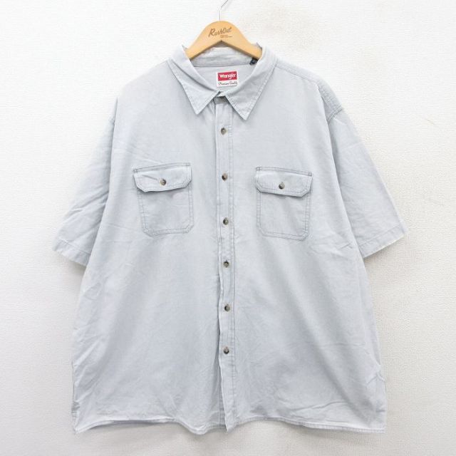 【50%OFF】ラングラー 半袖シャツ グレー XL | 古着