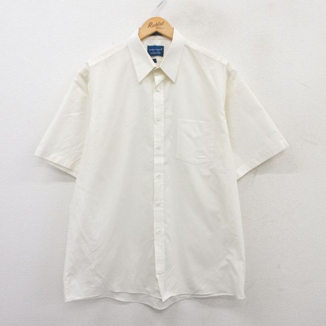 【50%OFF】タウンクラフト 90s 半袖シャツ 生成り ベージュ XL | 古着