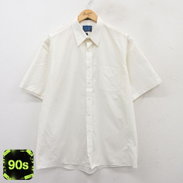 タウンクラフト 90s 半袖シャツ 生成り ベージュ XL | 古着