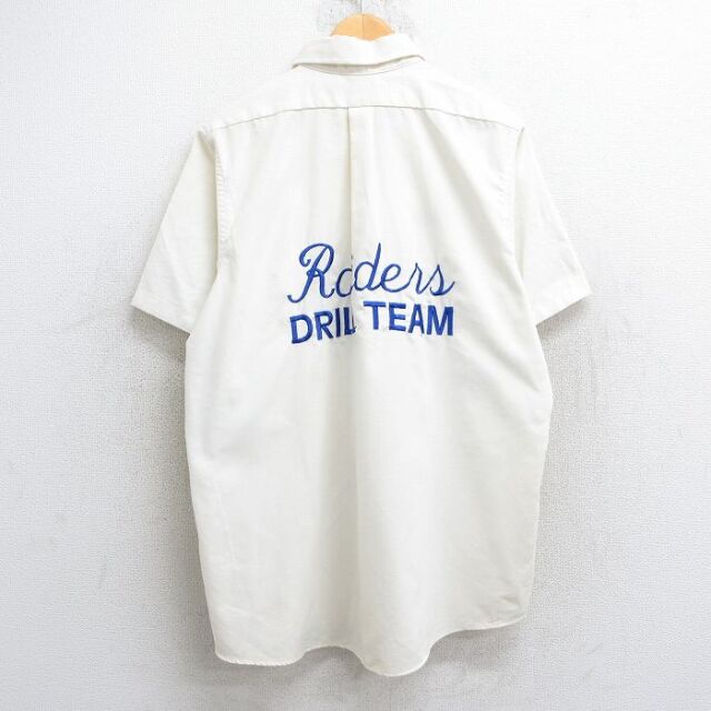 L★古着 半袖 シャツ メンズ 90年代 90s Ralders 刺繍 USA製 生成り 25jul01 中古 トップス