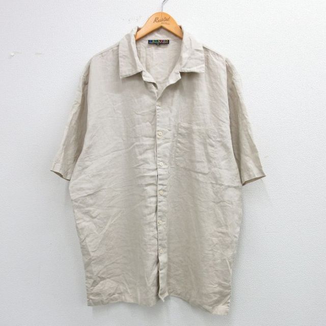 半袖シャツ ベージュ XL | 古着