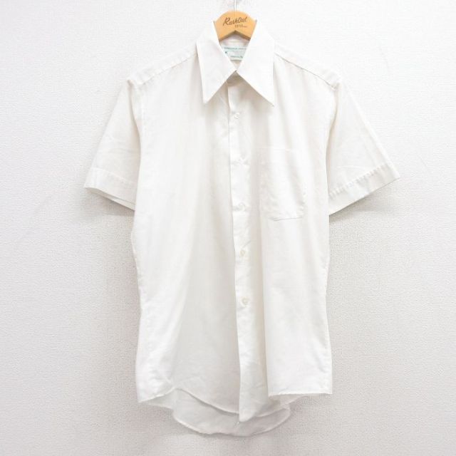 M★古着 Kマート 半袖 シャツ メンズ 70年代 70s 生成り 25jul04 中古 トップス