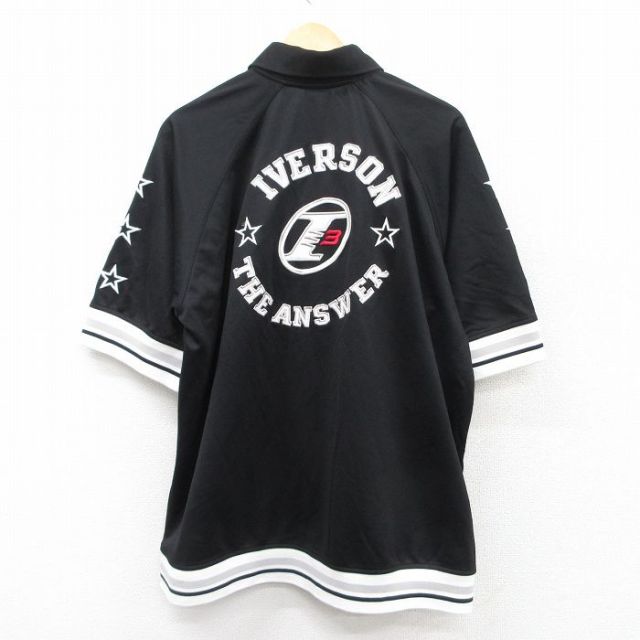 XL★古着 半袖 シャツ メンズ 00年代 00s アレンアイバーソン 3 ラグラン 黒他 ブラック 【spe】 25jul08 中古 トップス
