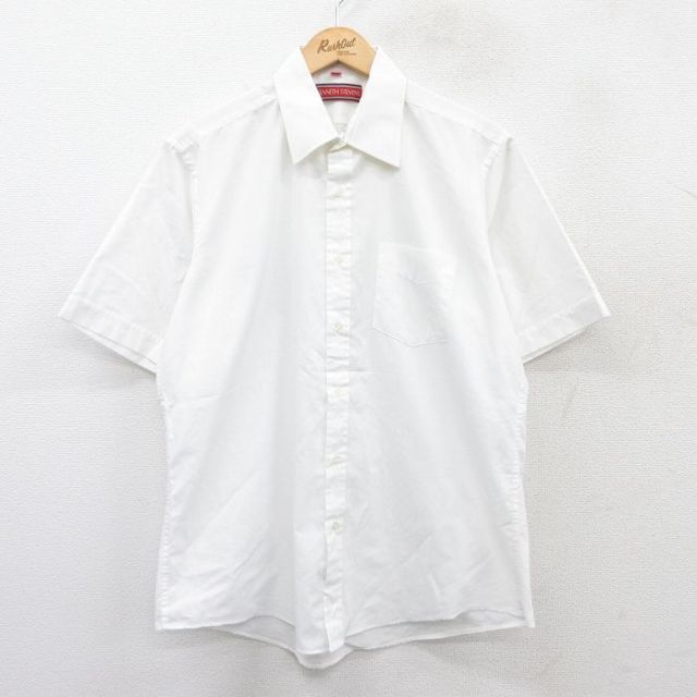 L★古着 半袖 シャツ メンズ 90年代 90s 白 ホワイト 25jul16 中古 トップス