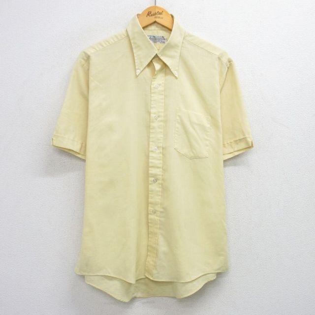 80s 半袖シャツ イエロー L | 古着