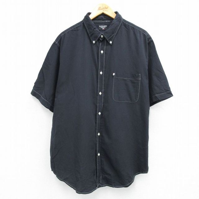 ラルフローレン 半袖シャツ チェック ブラック XL | 古着