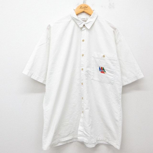 【50%OFF】ARUBA 半袖シャツ ホワイト XL | 古着
