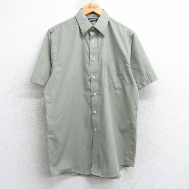 L★古着 ピューリタン 半袖 シャツ メンズ 00年代 00s ベージュ系 カーキ 25aug06 中古 トップス