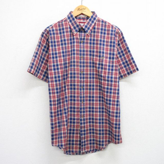 【50%OFF】アロー 80s 半袖シャツ チェック ネイビー XL | 古着