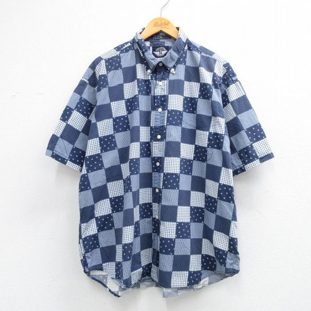 ドッカーズ 90s 半袖シャツ ネイビー メンズXL相当 | 古着