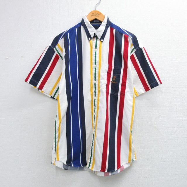 古着通販 L☆古着 ラルフローレン チャップス 半袖 ブランド シャツ