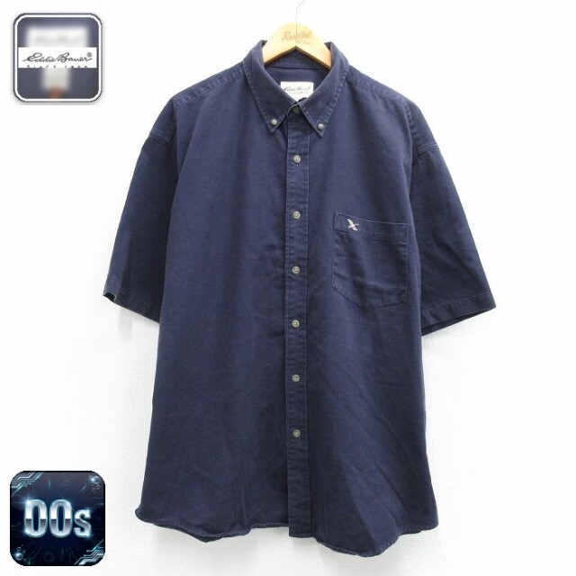 【20%OFF】エディーバウアー 00s 半袖シャツ ネイビー メンズXL相当 | 古着