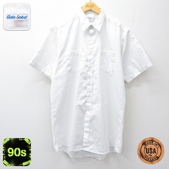 【20%OFF】90s 半袖シャツ ホワイト メンズXL相当 | 古着