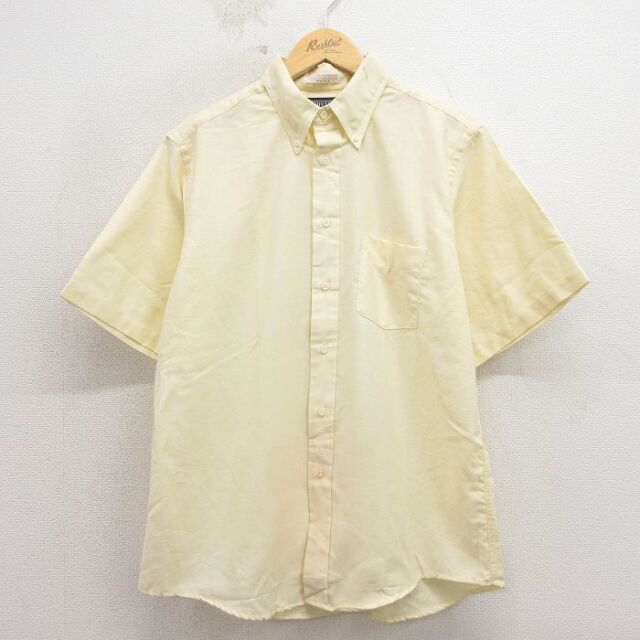 ランズエンド 90s 半袖シャツ イエロー メンズL相当 | 古着