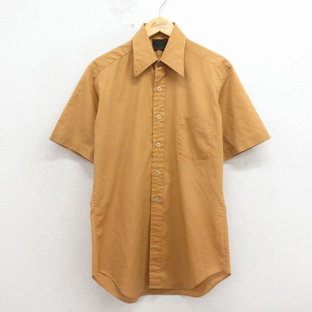 シアーズ 70s 半袖シャツ ベージュ メンズL相当 | 古着