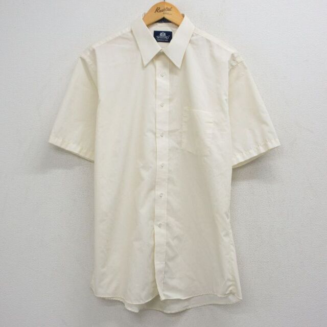 90s 半袖シャツ ベージュ メンズL相当 | 古着