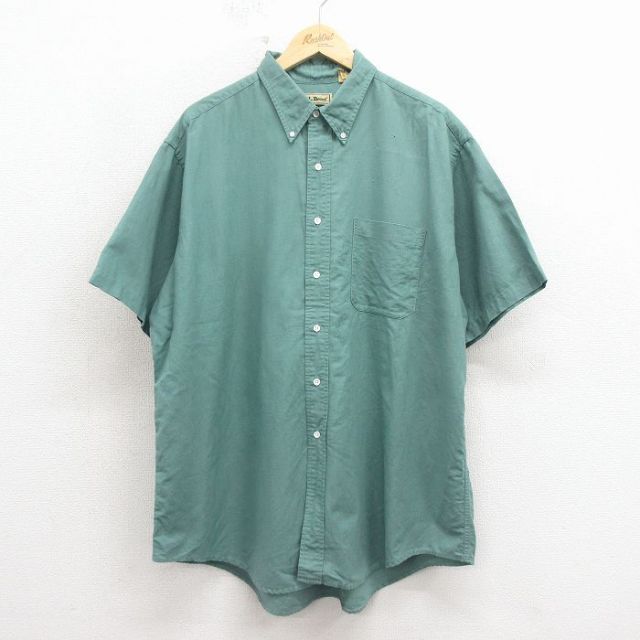 エルエルビーン 90s 半袖シャツ グリーン メンズXL相当 | 古着