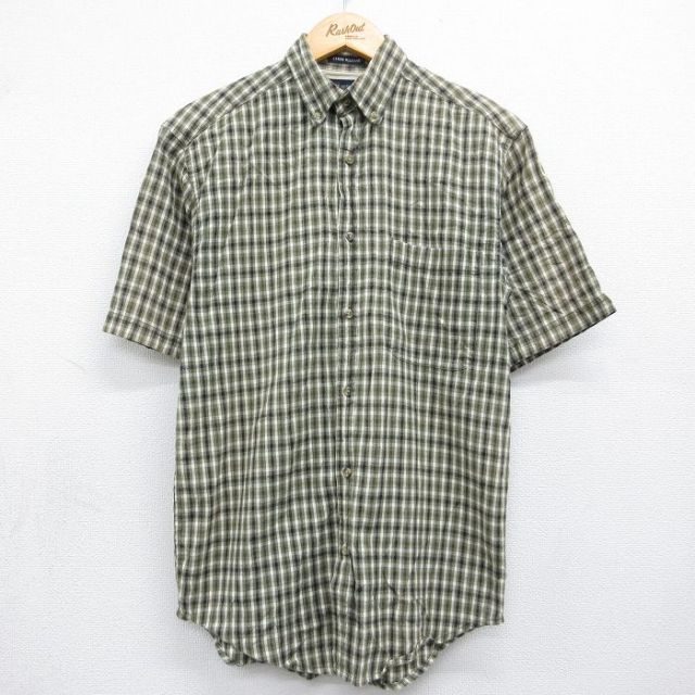 FADED GLORY 00s 半袖シャツ チェック グリーン メンズS相当 | 古着
