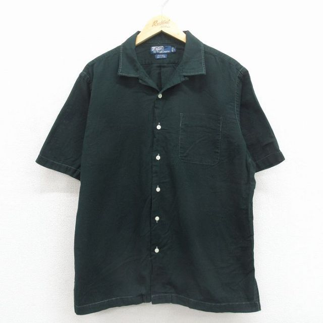 古着通販 XL☆古着 ラルフローレン 半袖 ブランド シャツ メンズ 90