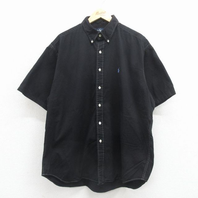 古着通販 XL☆古着 ラルフローレン 半袖 ブランド シャツ メンズ 90