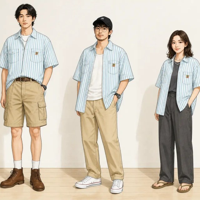 古着通販 L☆古着 ダックヘッド 半袖 シャツ メンズ 90年代 90s