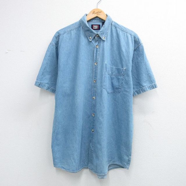 FADED GLORY 00s 半袖シャツ ネイビー メンズXL相当 | 古着