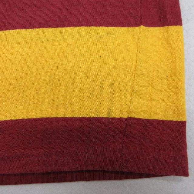 古着通販 XL☆古着 半袖 ラガー シャツ メンズ 90年代 90s オレンジ