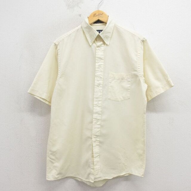 90s 半袖シャツ オックスフォード イエロー メンズXL相当 | 古着