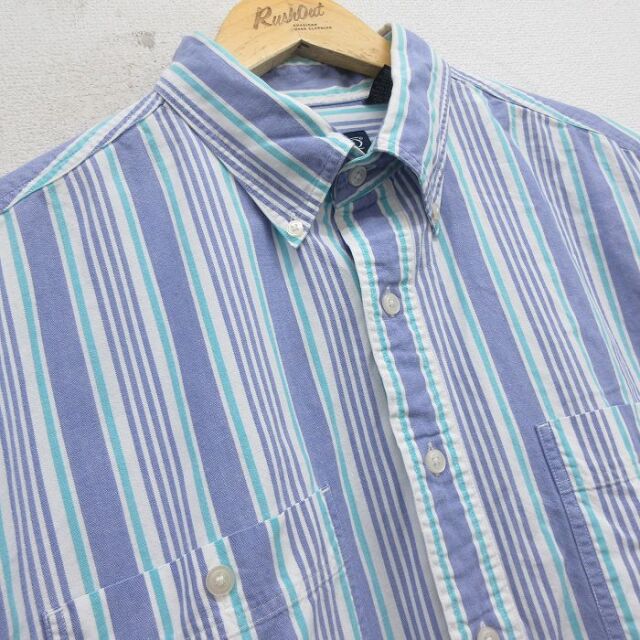 古着通販 XL☆古着 ランズエンド 半袖 シャツ メンズ 00年代 00s