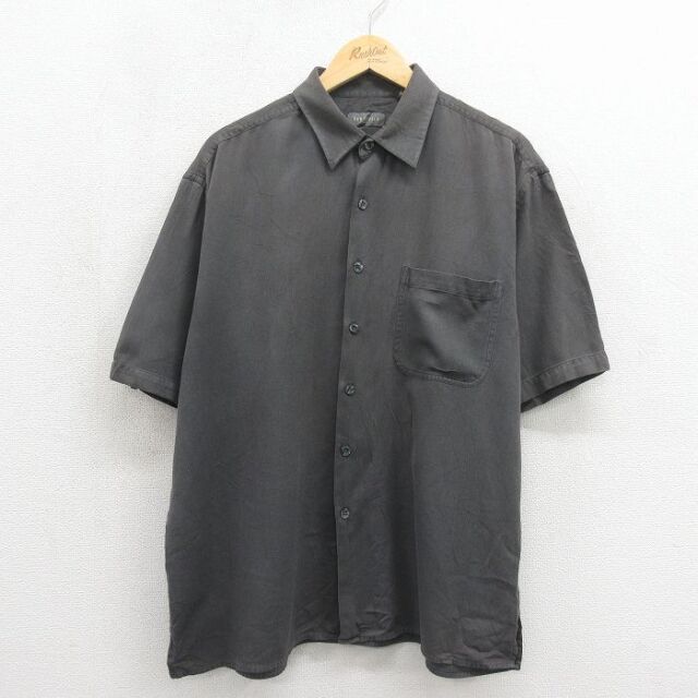 バンヒューセン 半袖シャツ グレー メンズL相当 | 古着