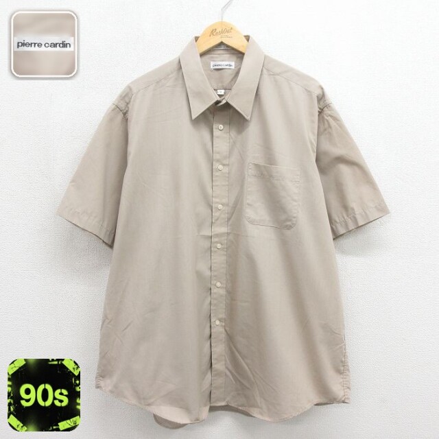 ピエールカルダン 90s 半袖シャツ ベージュ メンズXL相当 | 古着