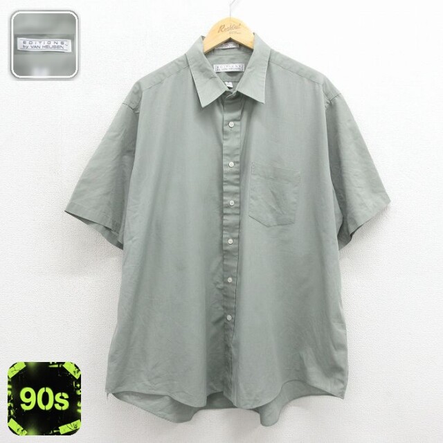 90s 半袖シャツ グレー メンズXL相当 | 古着