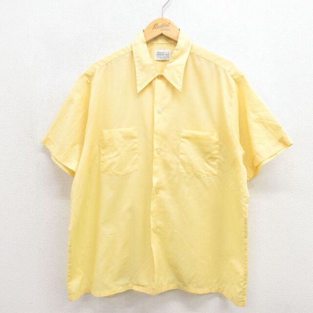 70s 半袖シャツ イエロー XL | 古着