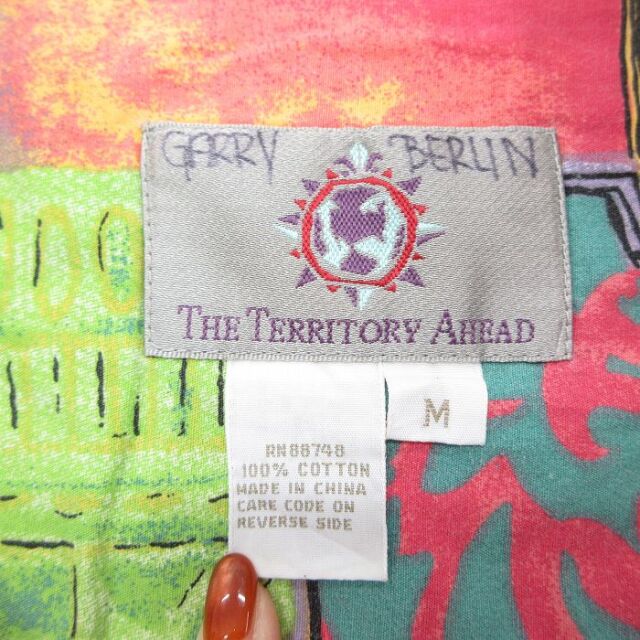 古着通販 L☆古着 THE TERRITORY AHEAD 半袖 シャツ メンズ 00年代 00s