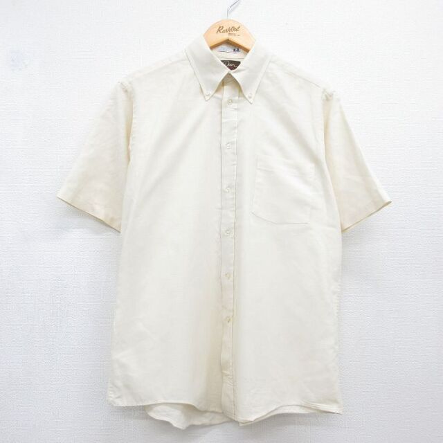 90s 半袖シャツ ベージュ メンズL相当 | 古着