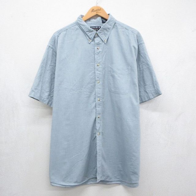 TRADER BAY 00s 半袖シャツ ライトブルー メンズXL相当 | 古着