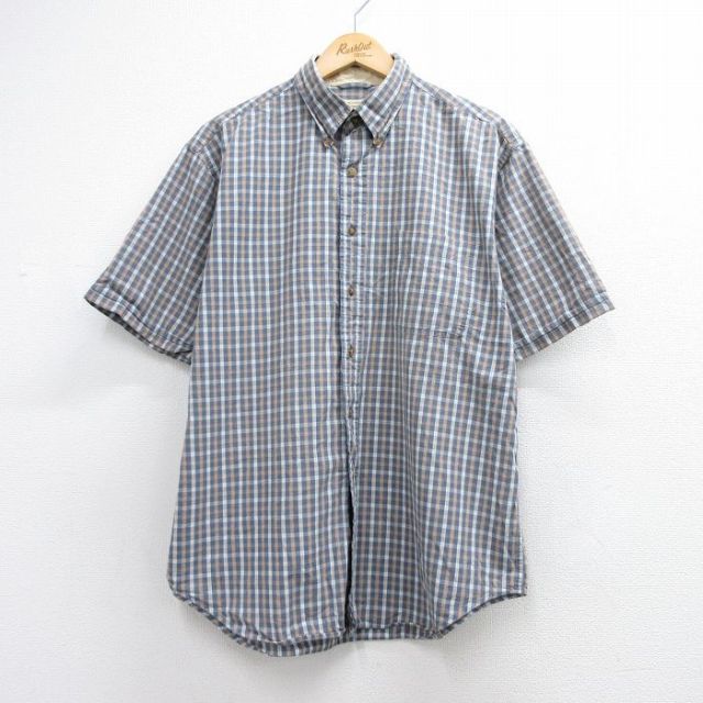 セントジョンズベイ 00s 半袖シャツ グレーチェック メンズL相当 | 古着