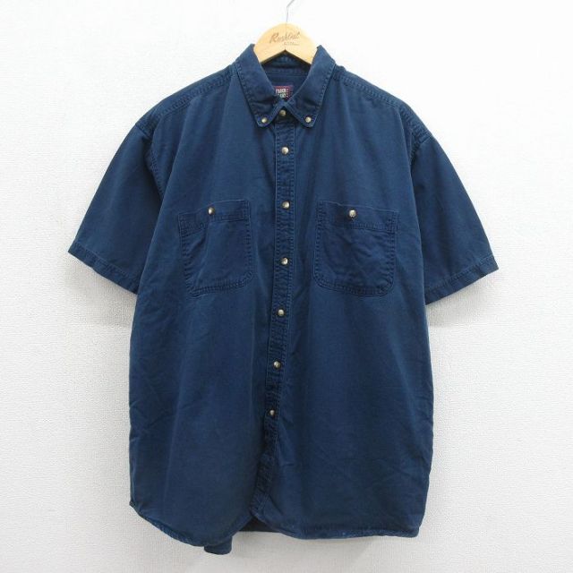 FADED GLORY 00s 半袖シャツ ネイビー メンズXL相当 | 古着