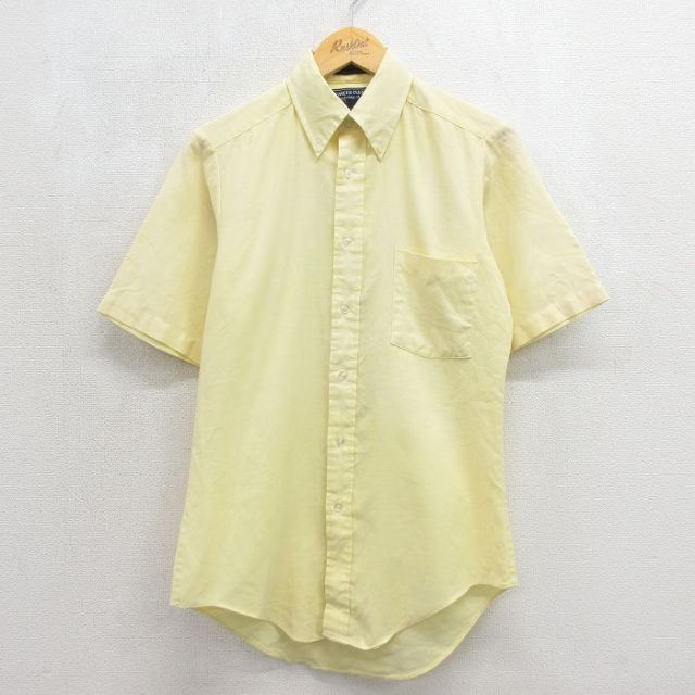 80s 半袖シャツ イエロー メンズS相当 | 古着
