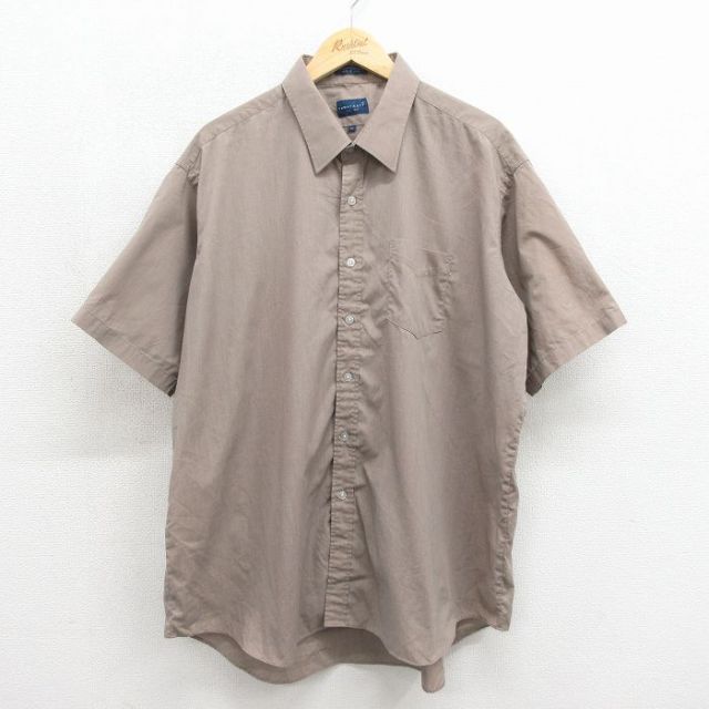 タウンクラフト 90s 半袖シャツ ベージュ メンズXL相当 | 古着